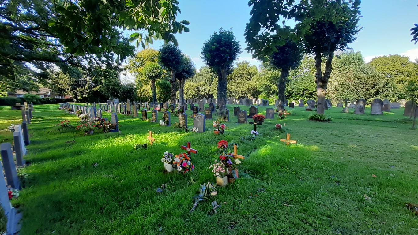 Part of the graveyard