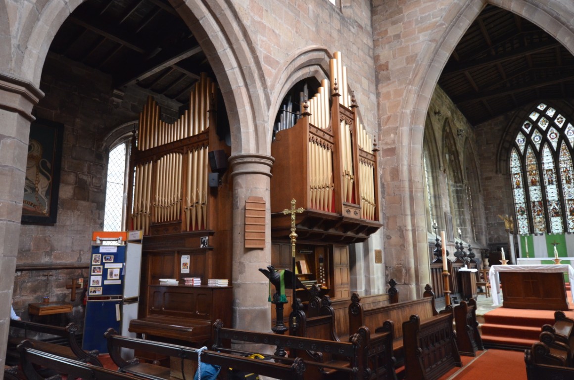 The organ, installed in 1907