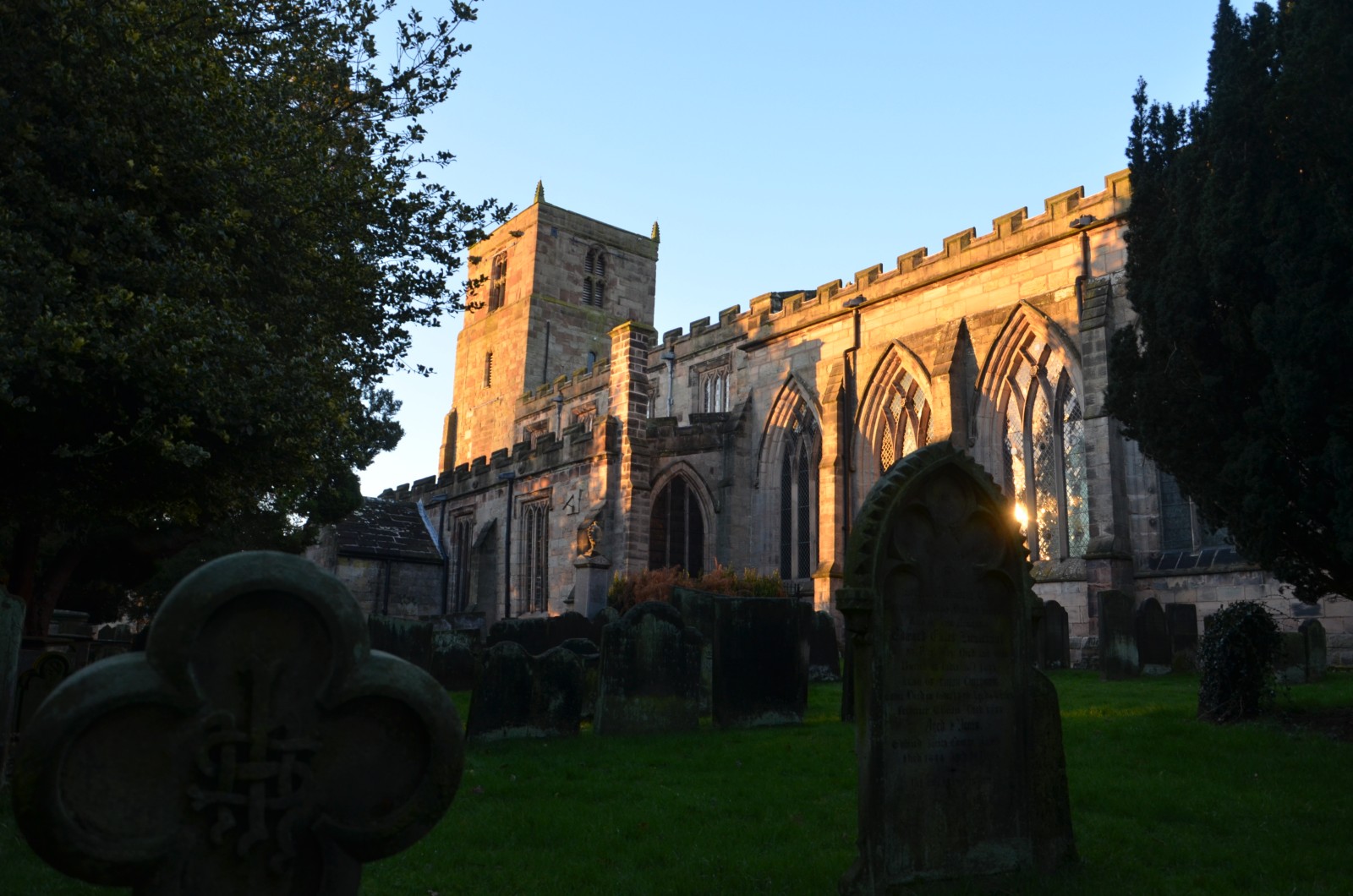 The south of the church