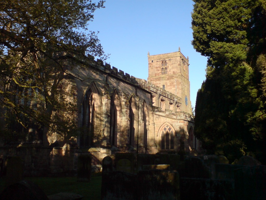 The north of the church
